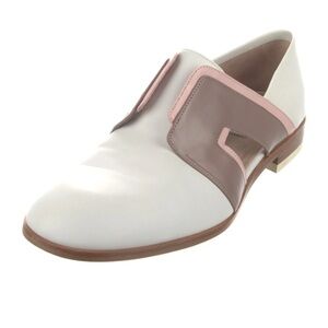 Fratelli Rossetti Women's White and Light Pink Loafers